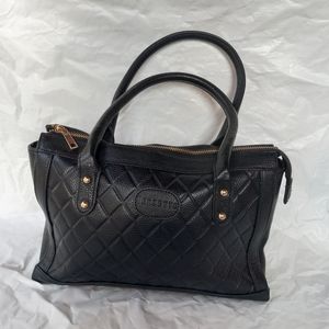 Terzetto Genuine Leather Black Handbag